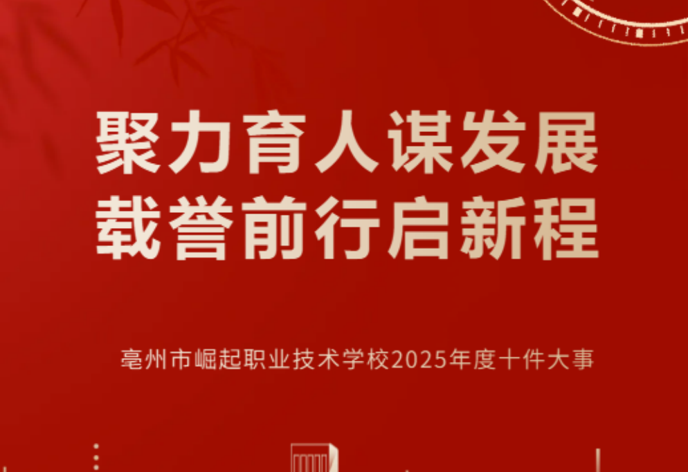 亳州市崛起职业技术学校2025年度十件大事